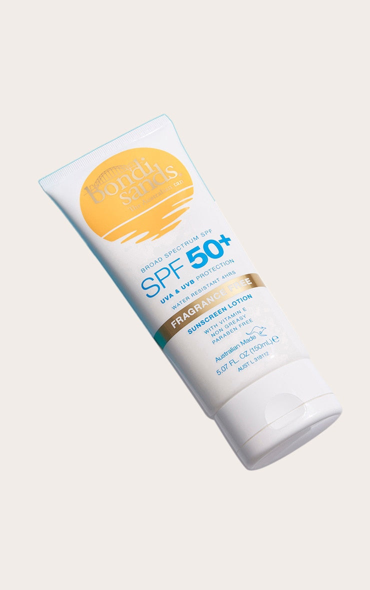 Bondi Sands Fragrance Free Face Sunscreen Lotion SPF 50+, 150ML