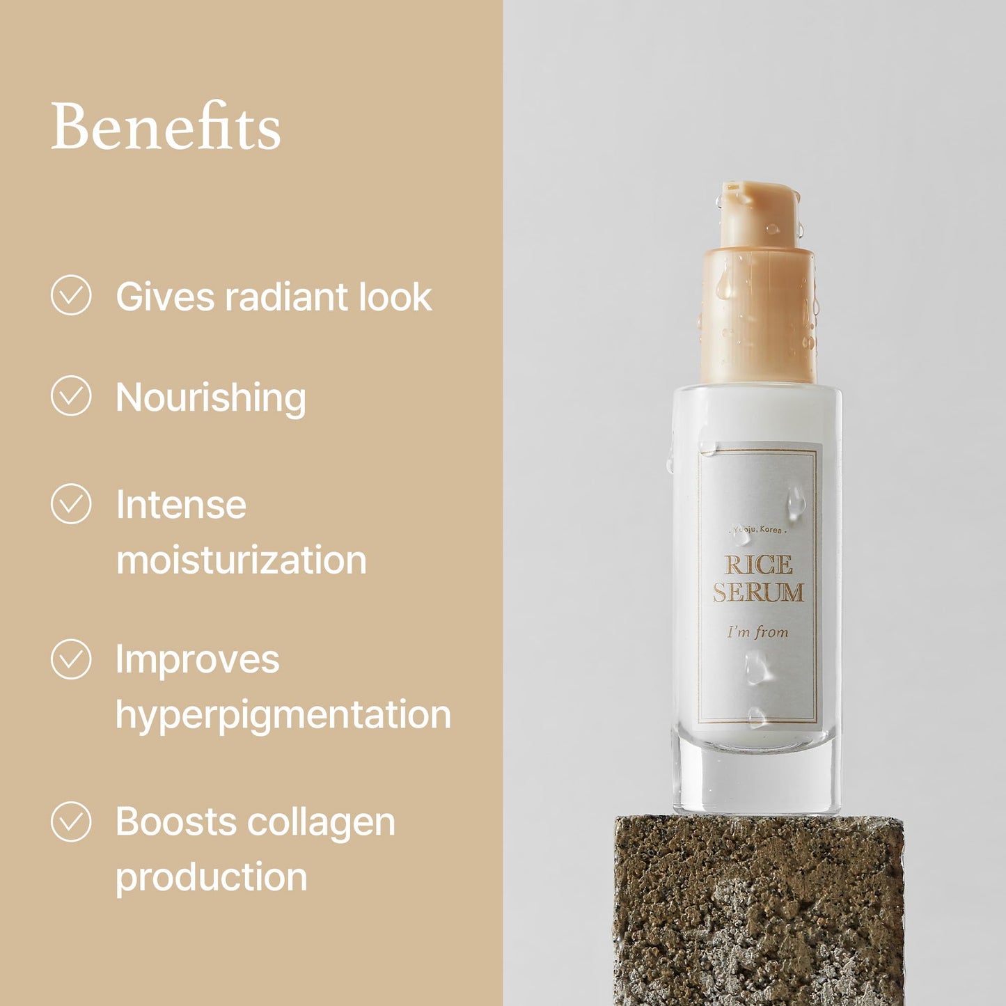 Korean Skincare I’M From Yeoju, Rice Serum, 30ml