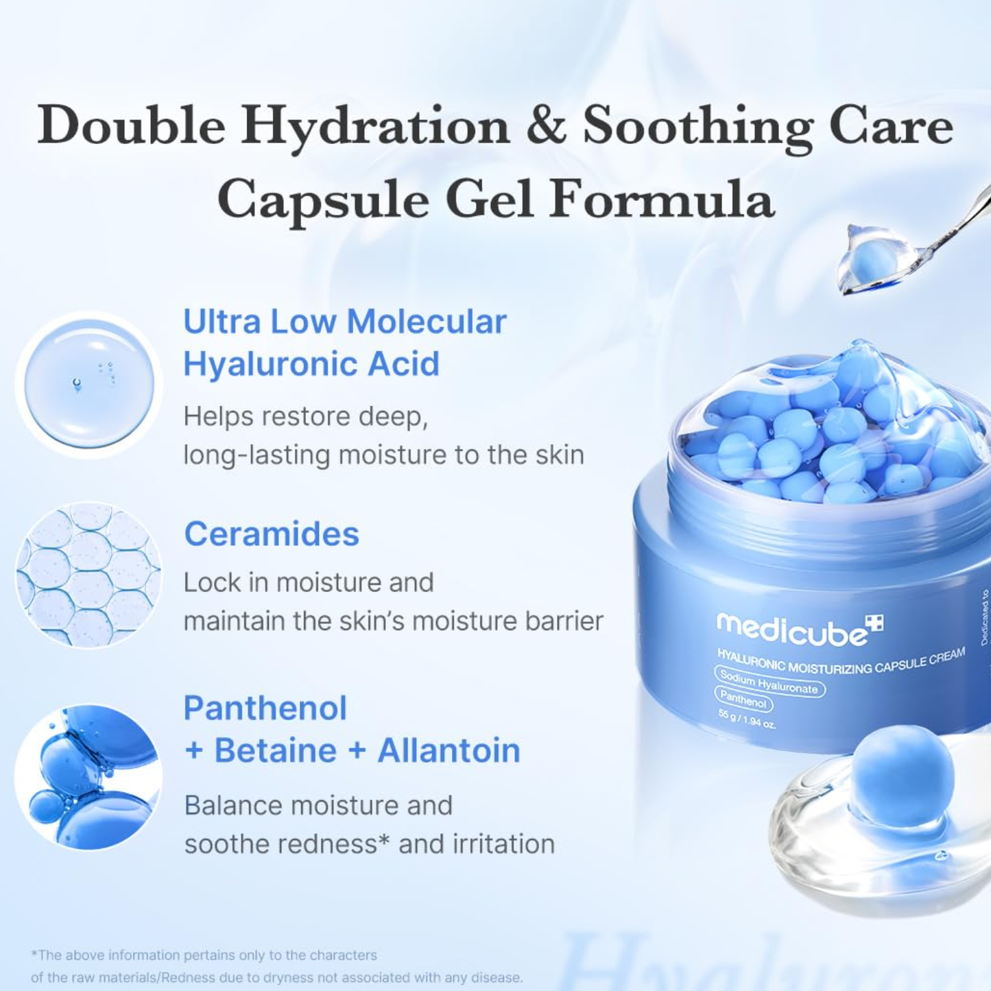 Medicube Hyaluronic Moisturizing Capsule Cream, 55g – Passion 