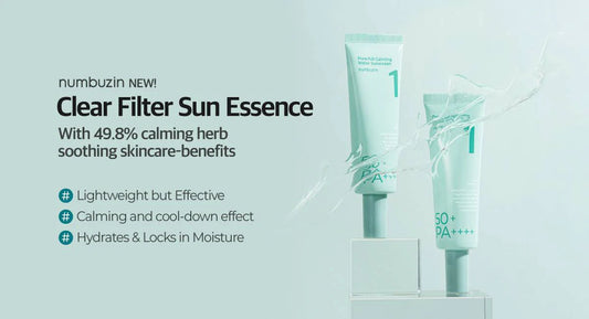 Numbuzin Clear Filter Sun Essence, For Sensitive Skin, 50ml