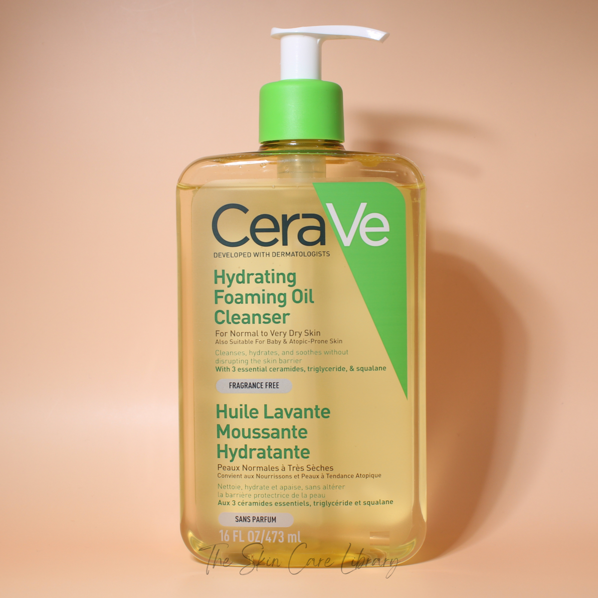 CeraVe Hydrating Foaming Oil Cleanser For Normal to Very Dry Skin, 473ml