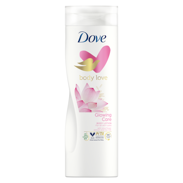 Dove Body Love Glowing Care Body Lotion for all skin types, 400ml