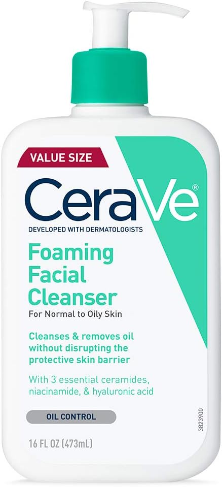 CeraVe Foaming Facial Cleanser For Normal to Oily Skin 473ml