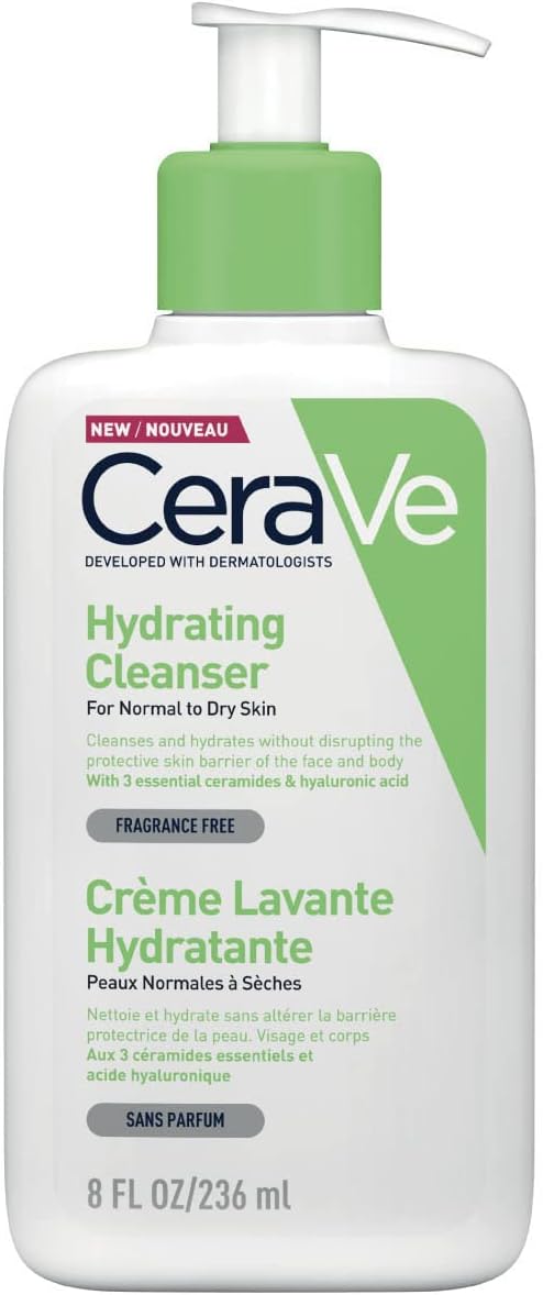 CeraVe Hydrating Cleanser for Normal to Dry skin, Fragrance Free 236ml