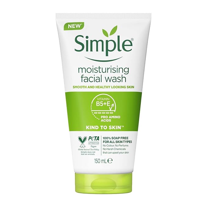 Simple Moisturising Facial Wash, 150ml