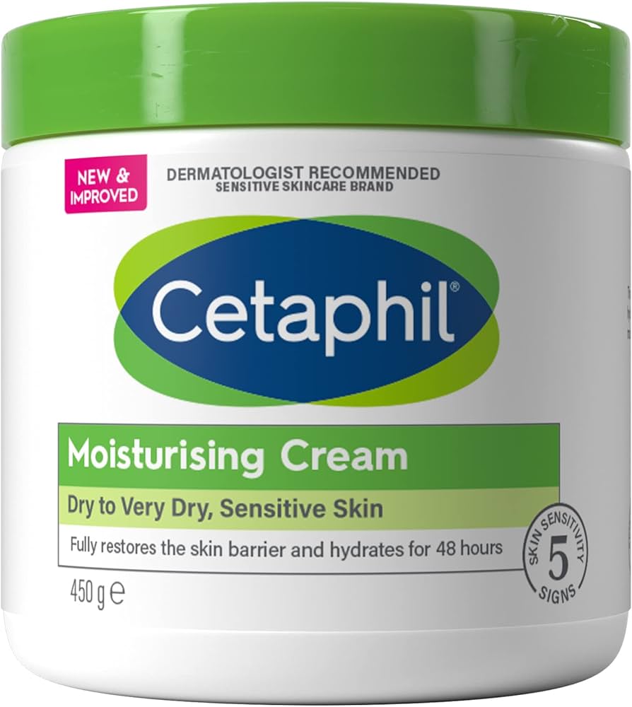 Cetaphil Moisturizing Face & Body Cream for Dry to Very Dry, Sensitive Skin, 450g