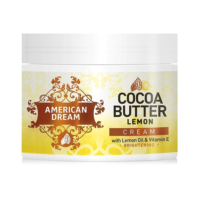 American Dream Cocoa Butter Lemon Cream With Lemon Oil & Vitamin E, 500ml