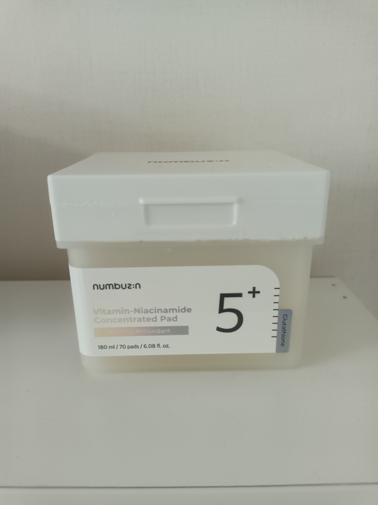 Numbuzin 5+ Vitamin Niacinamide Concentrated Pad, 180ML