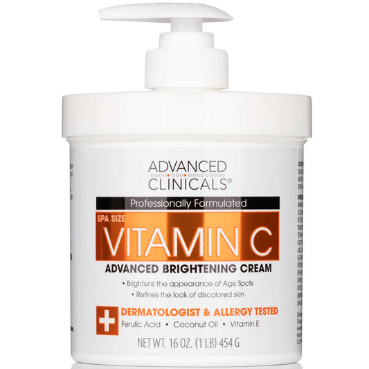 Advanced Clinicals Vitamin C Advanced Brightening Cream, 454g