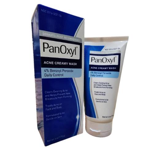 PanOxyl Acne Creamy Wash, 4% Benzoyl Peroxide Daily Control, 170g