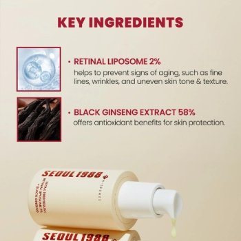 K-Secret 1988 Sereum : Retinal Liposome 2% + Black Ginseng ,30ml