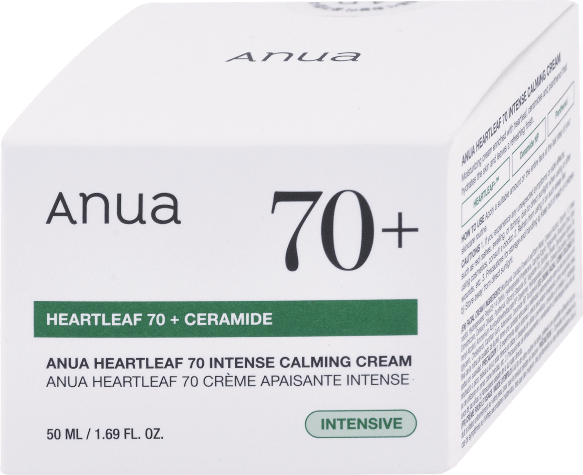 Anua 70+ Heartleaf + Ceramide Intensive Calming Cream, 50ml