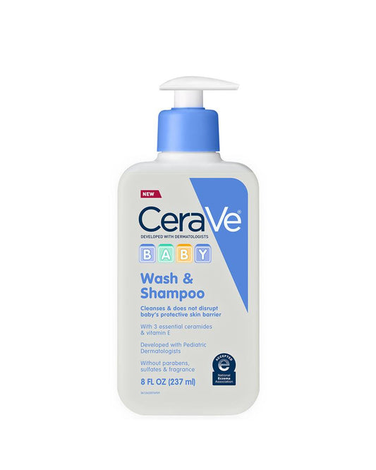 CeraVe Baby Wash & Shampoo, 237ml