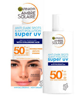 Garnier Ambre Solaire Super UV Anti Dark Spots & Anti Pollution Face Fluid SPF50+ 40ml