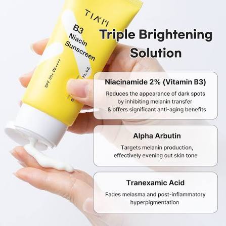 TIAM Niacin Sunscreen spf 50+ PA++++, 50ml