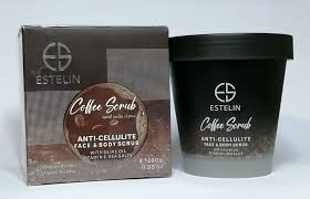 Estelin Anti-Cellulite Face & Body Coffee Scrub, 280g