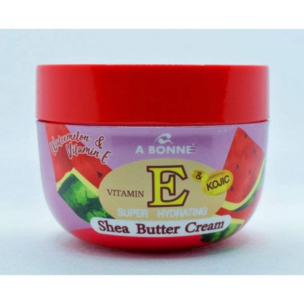 A Bonne Vitamin E & Kojic Super Hydrating Shea Butter Cream Watermelon & Vit E 300gm