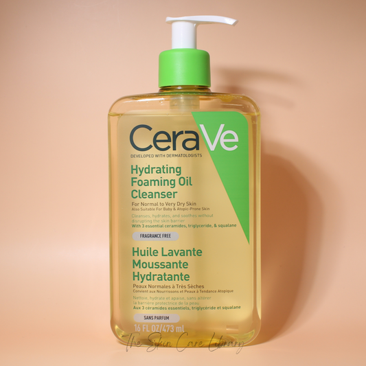 CeraVe Hydrating Foaming Oil Cleanser For Normal to Very Dry Skin, 473ml