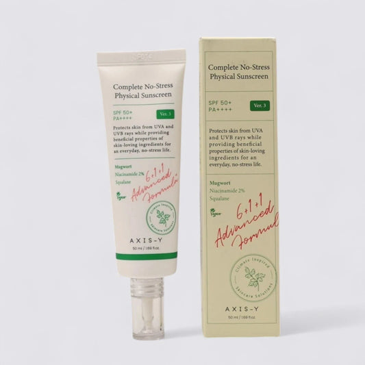 Axis-Y Complete No-Stress Physical Sunscreen V.3 spf50+ PA++++, 50ml