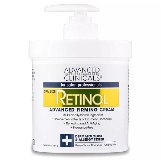 Advanced Clinicals Retinol Advanced Firming Cream, 454gm